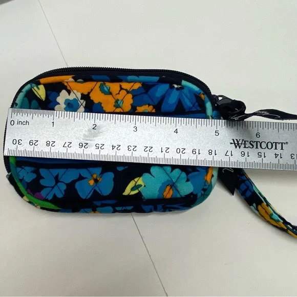 Vera Bradley Midnight Blue Floral Wallet Wristlet & Tablet Sleeve Zip Closure - Picture 10 of 14